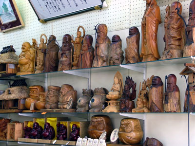 Carved wooden figures