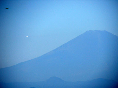 Mt. Fuji and flying objects